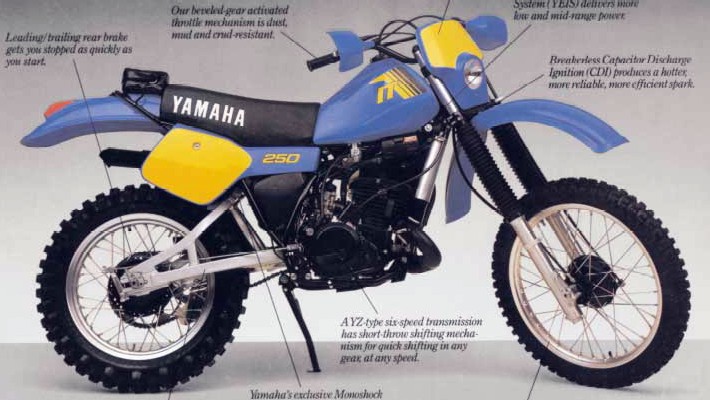 moto yamaha it 250